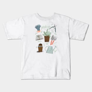 Gardening Lover Starter Pack Kids T-Shirt